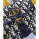 Replica Borsa Christian Dior piccola Dior Bobby blu scuro