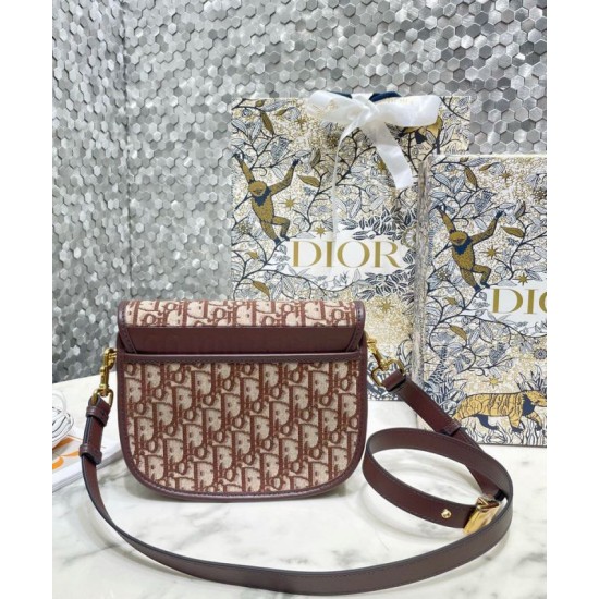 Replica Christian Dior Medium Dior Bobby Borse Caffè