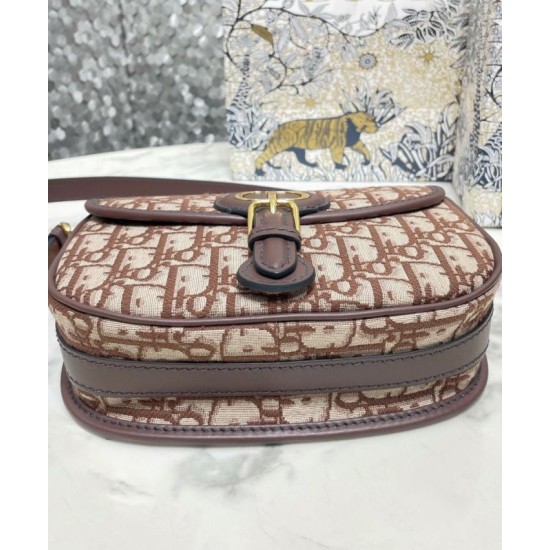 Replica Christian Dior Medium Dior Bobby Borse Caffè