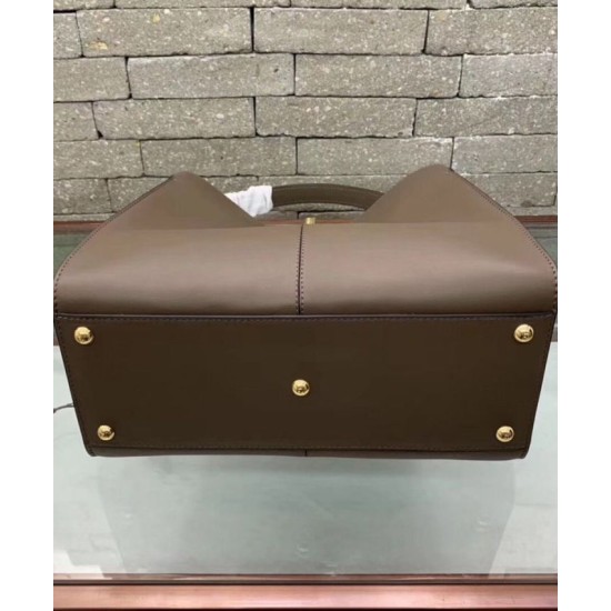 Replica Peekaboo X-lite Medium Leather Borse Coffee