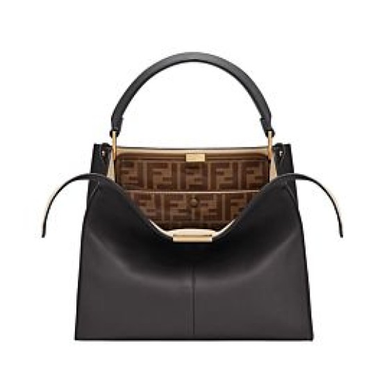 Replica Borsa Peekaboo X-lite media in pelle nera