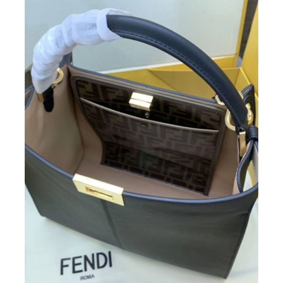 Replica Borsa Peekaboo X-lite media in pelle nera
