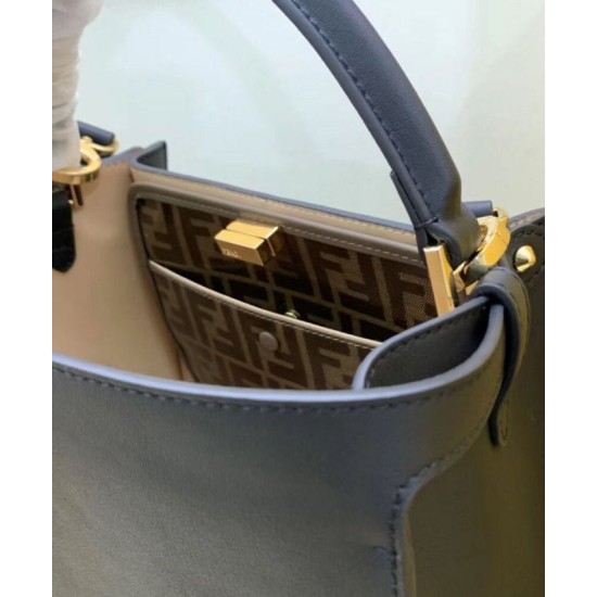 Replica Borsa Peekaboo X-lite media in pelle nera