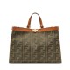 Replica Borsa Peekaboo X-tote Canvas 8BH374 Caffè Replica Borsa Peekaboo X-tote Canvas 8BH374 Caffè