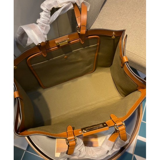 Replica Borsa Peekaboo X-tote Canvas 8BH374 Caffè Replica Borsa Peekaboo X-tote Canvas 8BH374 Caffè