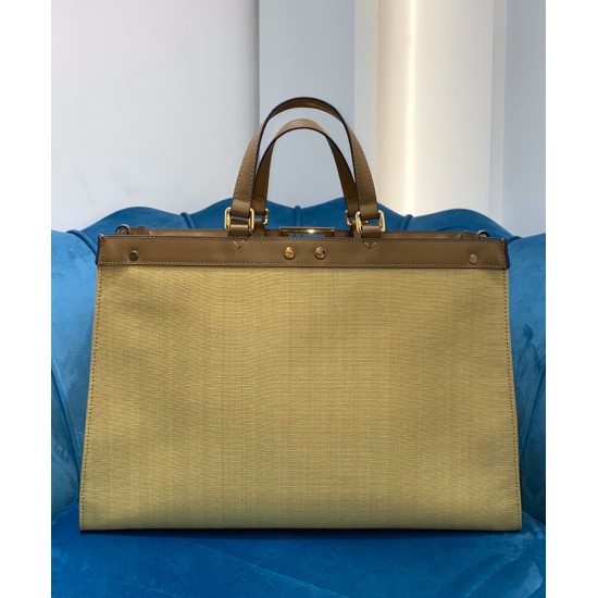 Replica Borsa Peekaboo X-tote Canvas 8BH374 Crema
