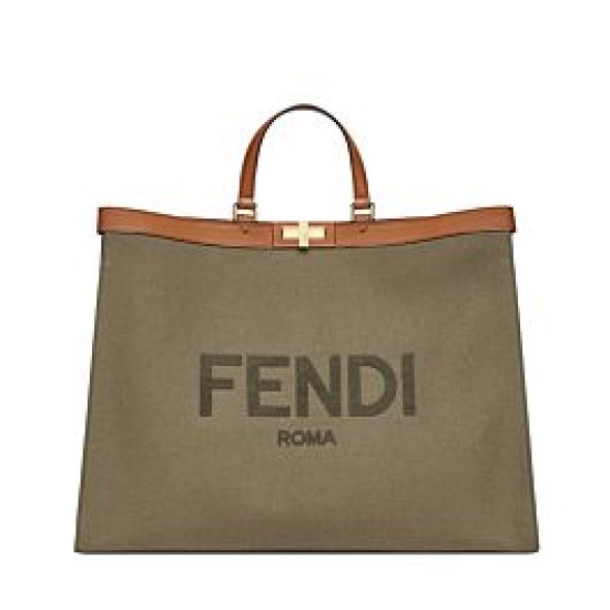 Replica Borsa Peekaboo X-tote Canvas 8BH374 Khaki