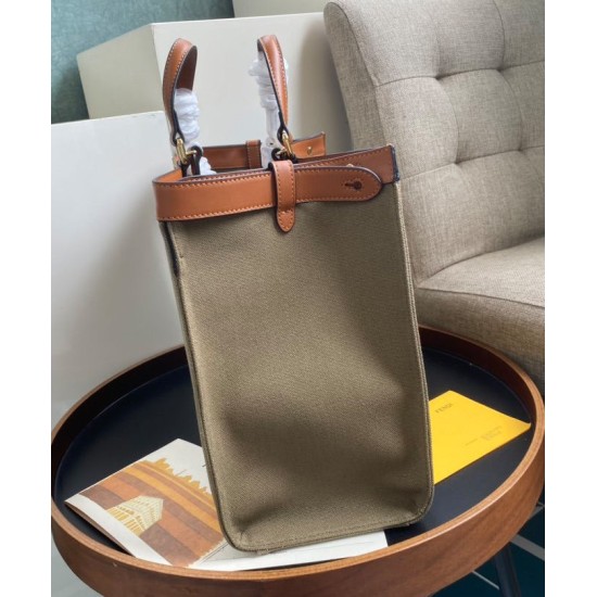 Replica Borsa Peekaboo X-tote Canvas 8BH374 Khaki