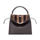 Replica Borsa Peekaboo X-lite media in pelle caffè scuro