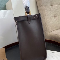 Replica Borsa Peekaboo X-lite media in pelle caffè scuro