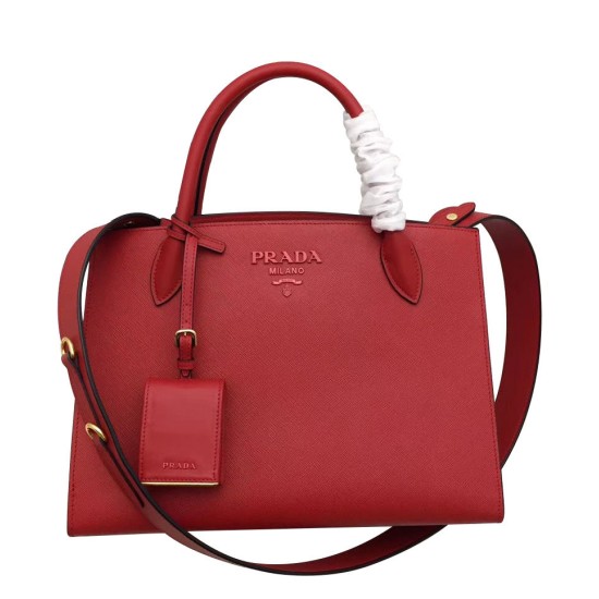 Replica Borsa Prada Monochrome 1BA155 Rossa