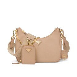 Replica Borsa Prada Re-Edition 2005 in pelle Saffiano 1BH204 Albicocca