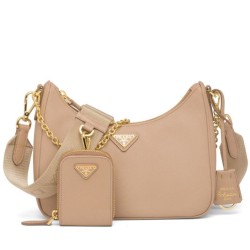 Replica Borsa Prada Re-Edition 2005 in pelle Saffiano 1BH204 Albicocca