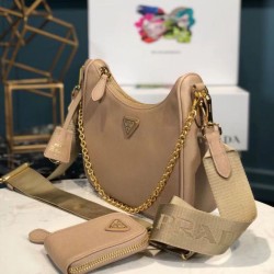 Replica Borsa Prada Re-Edition 2005 in pelle Saffiano 1BH204 Albicocca