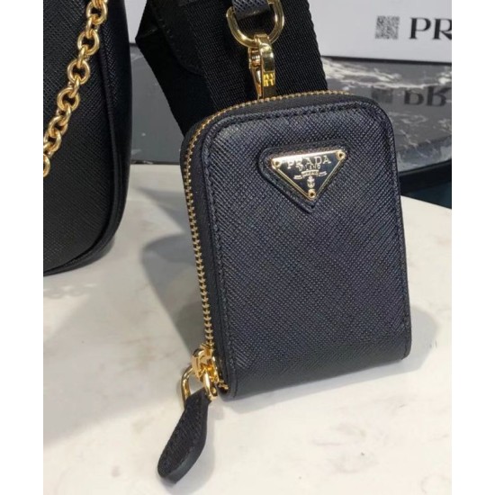 Replica Borsa Prada Re-Edition 2005 in pelle Saffiano 1BH204 Nera