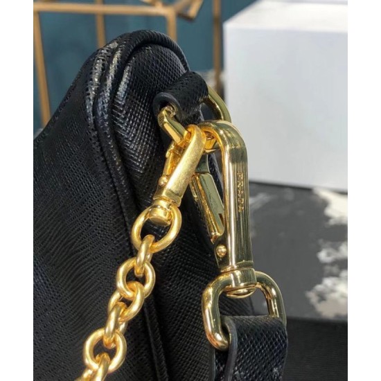 Replica Borsa Prada Re-Edition 2005 in pelle Saffiano 1BH204 Nera