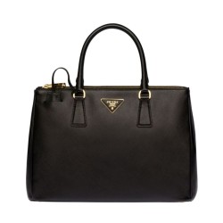 Replica Borsa tote Prada Galleria in pelle morbida 1BA274 Nera