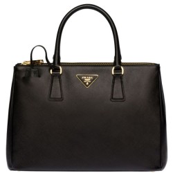 Replica Borsa tote Prada Galleria in pelle morbida 1BA274 Nera