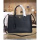 Replica Borsa tote Prada Galleria in pelle morbida 1BA274 Nera