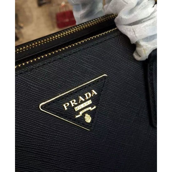 Replica Borsa tote Prada Galleria in pelle morbida 1BA274 Nera