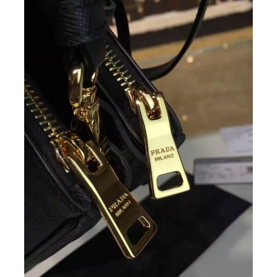 Replica Borsa tote Prada Galleria in pelle morbida 1BA274 Nera