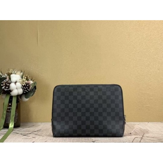 Replica New Pouch Damier Graphite N60417