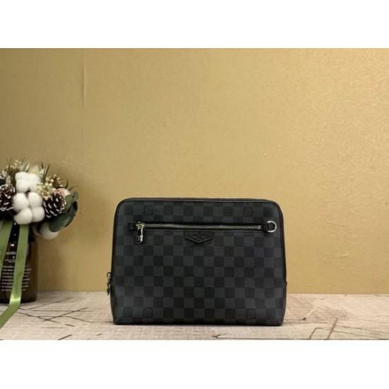 Replica New Pouch Damier Graphite N60417