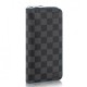 Replica Zippy Portafoglio Vertical Damier Graphite N63305