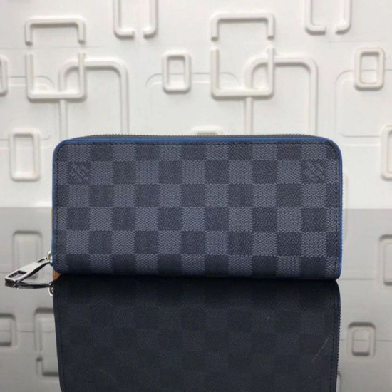 Replica Zippy Portafoglio Vertical Damier Graphite N63305