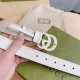 Replica Cintura Gucci GG Marmont sottile 3cm 414516 Bianco
