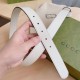 Replica Cintura Gucci GG Marmont sottile 3cm 414516 Bianco