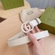 Replica Cintura Gucci GG Marmont sottile 3cm 414516 Bianco