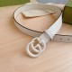 Replica Cintura Gucci GG Marmont sottile 3cm 414516 Bianco
