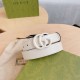 Replica Cintura Gucci GG Marmont sottile 3cm 414516 Bianco
