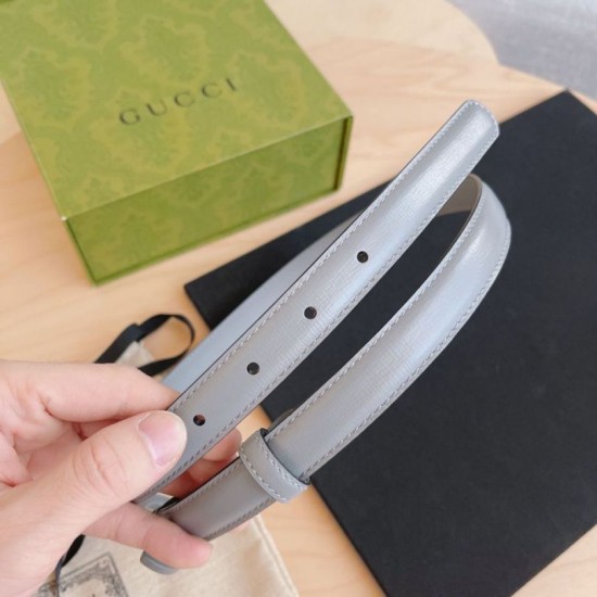 Replica Cintura Gucci GG Marmont sottile 2cm 414516 Grigio