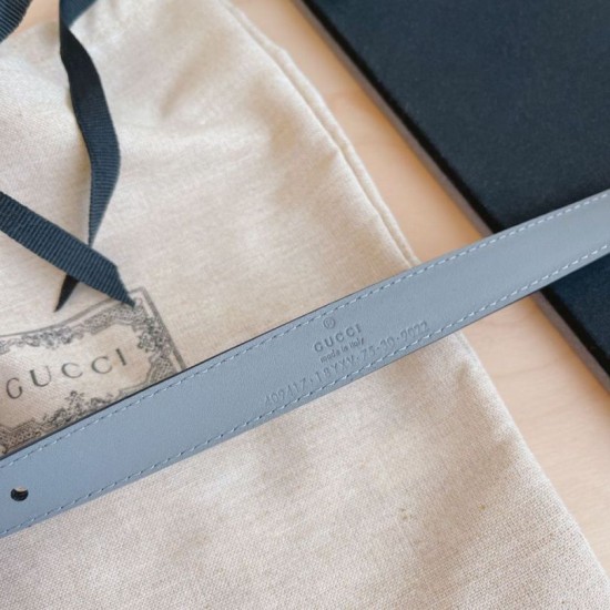 Replica Cintura Gucci GG Marmont sottile 2cm 414516 Grigio