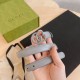 Replica Cintura Gucci GG Marmont sottile 2cm 414516 Grigio