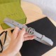 Replica Cintura Gucci GG Marmont sottile 2cm 414516 Grigio
