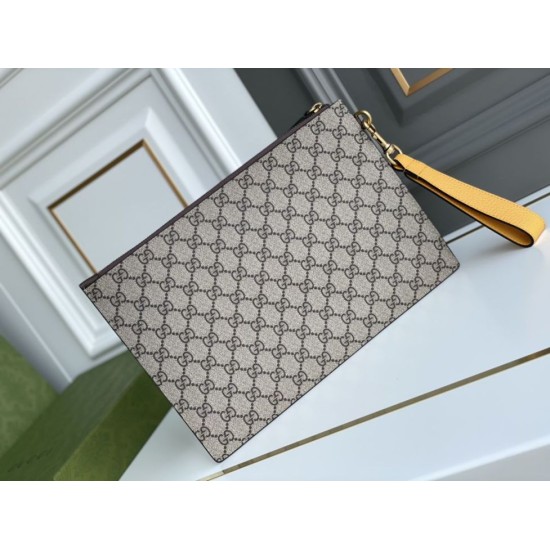 Replica Pochette Gucci Neo Vintage GG Supreme 473956 Marrone