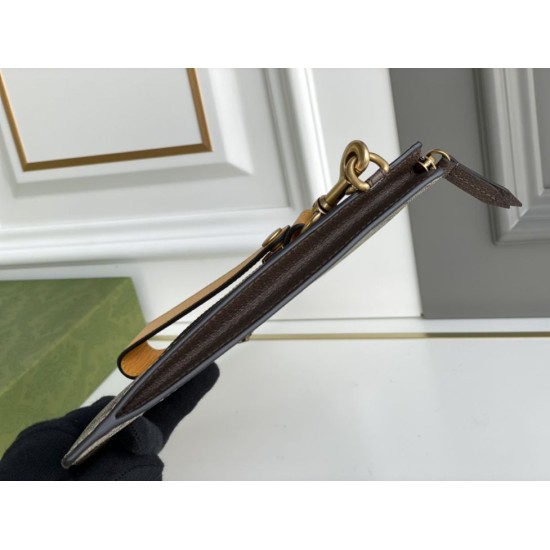 Replica Pochette Gucci Neo Vintage GG Supreme 473956 Marrone