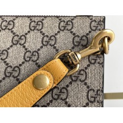 Replica Pochette Gucci Neo Vintage GG Supreme 473956 Marrone