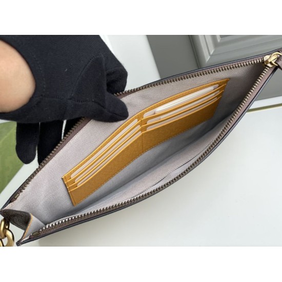 Replica Pochette Gucci Neo Vintage GG Supreme 473956 Marrone