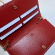 Replica Portafoglio Gucci Horsebit 1955 con catena 621892 Rosso