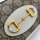 Replica Portafoglio Gucci Horsebit 1955 con catena 621892 Marrone / Bianco