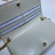 Replica Portafoglio Gucci Horsebit 1955 con catena 621892 Marrone / Bianco