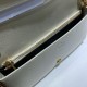 Replica Portafoglio Gucci Horsebit 1955 con catena 621892 Marrone / Bianco