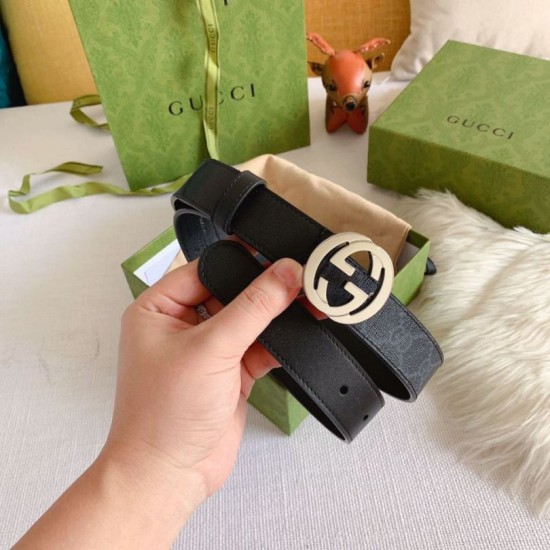 Replica Cintura Gucci GG con fibbia Doppia G 625839