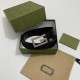 Replica Gucci Cintura reversibile con fibbia G Square 626974 Nero Argento