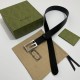 Replica Gucci Cintura reversibile con fibbia G Square 626974 Nero Argento