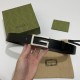 Replica Gucci Cintura reversibile con fibbia G Square 626974 Nero Argento